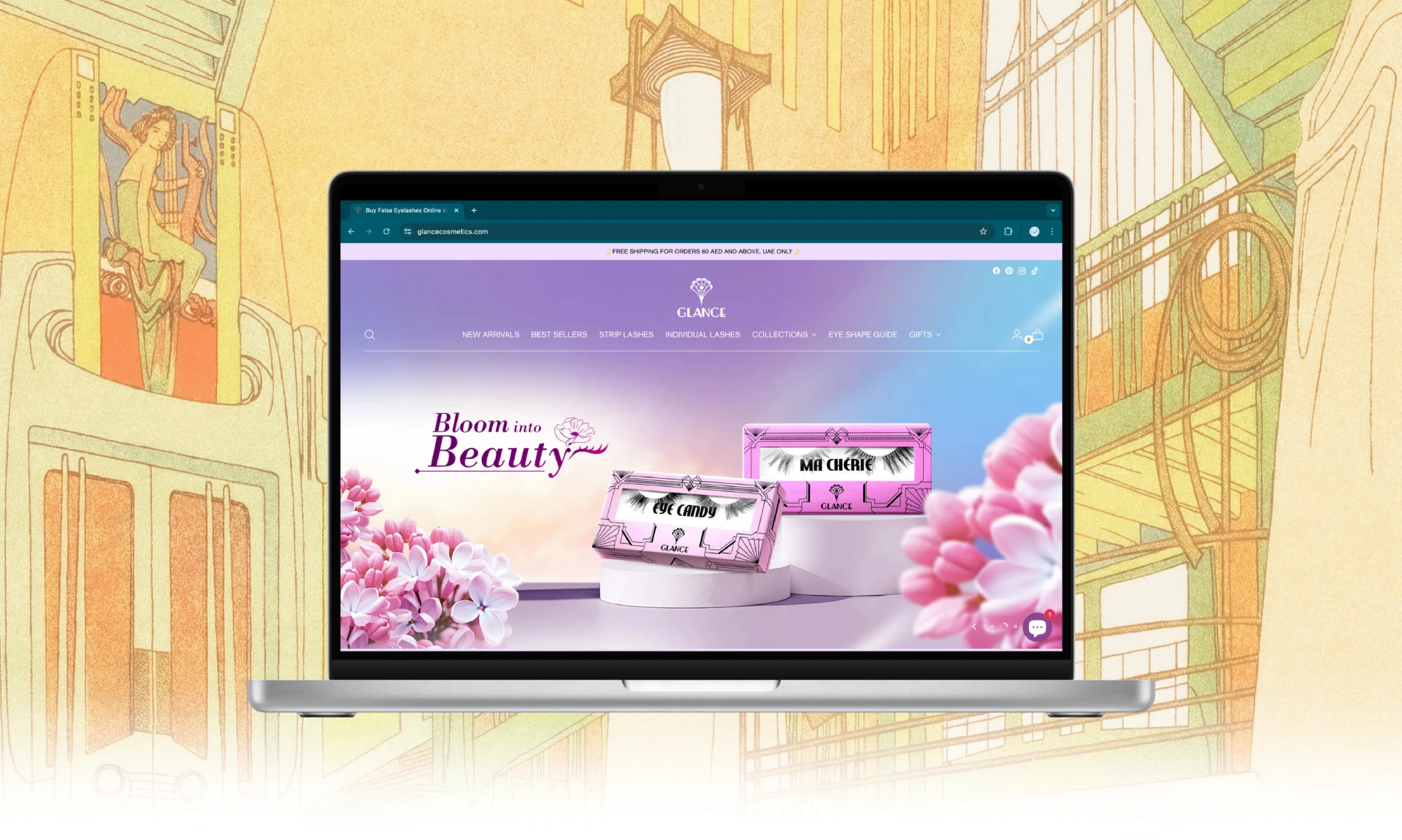Glance Cosmetics Website Development gallery 5