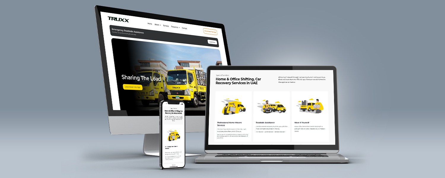 TRUXX Website Development gallery 1