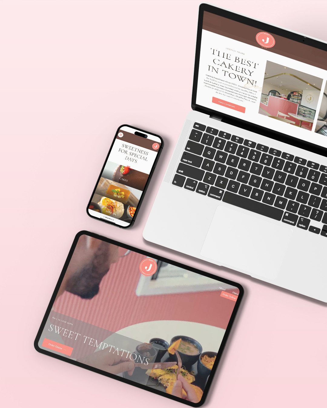 Miss J Café & Cakery Website Development gallery 2