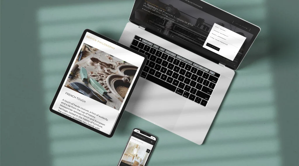 Moissonnier Landing Page Development