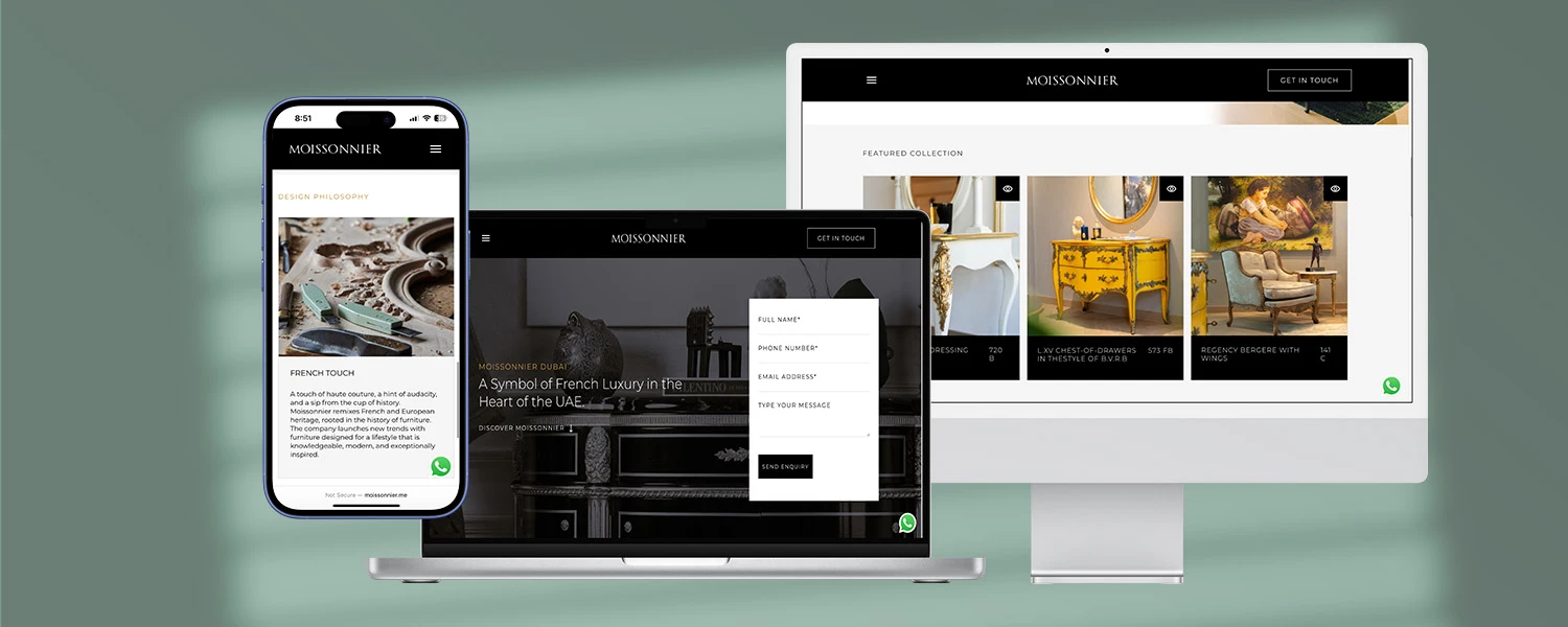 Moissonnier Landing Page Development gallery 1