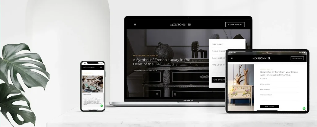 Moissonnier Landing Page Development
