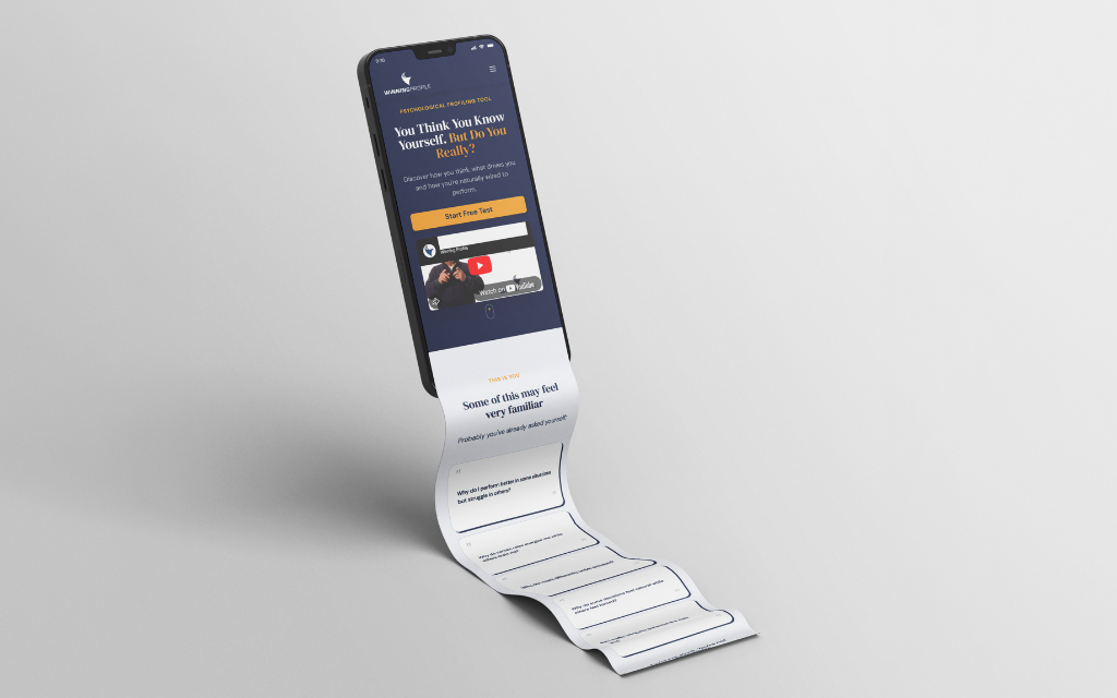 Winning Profile website User Experience