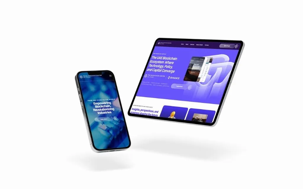 Abu Dhabi Blockchain Center Website Development  gallery 3