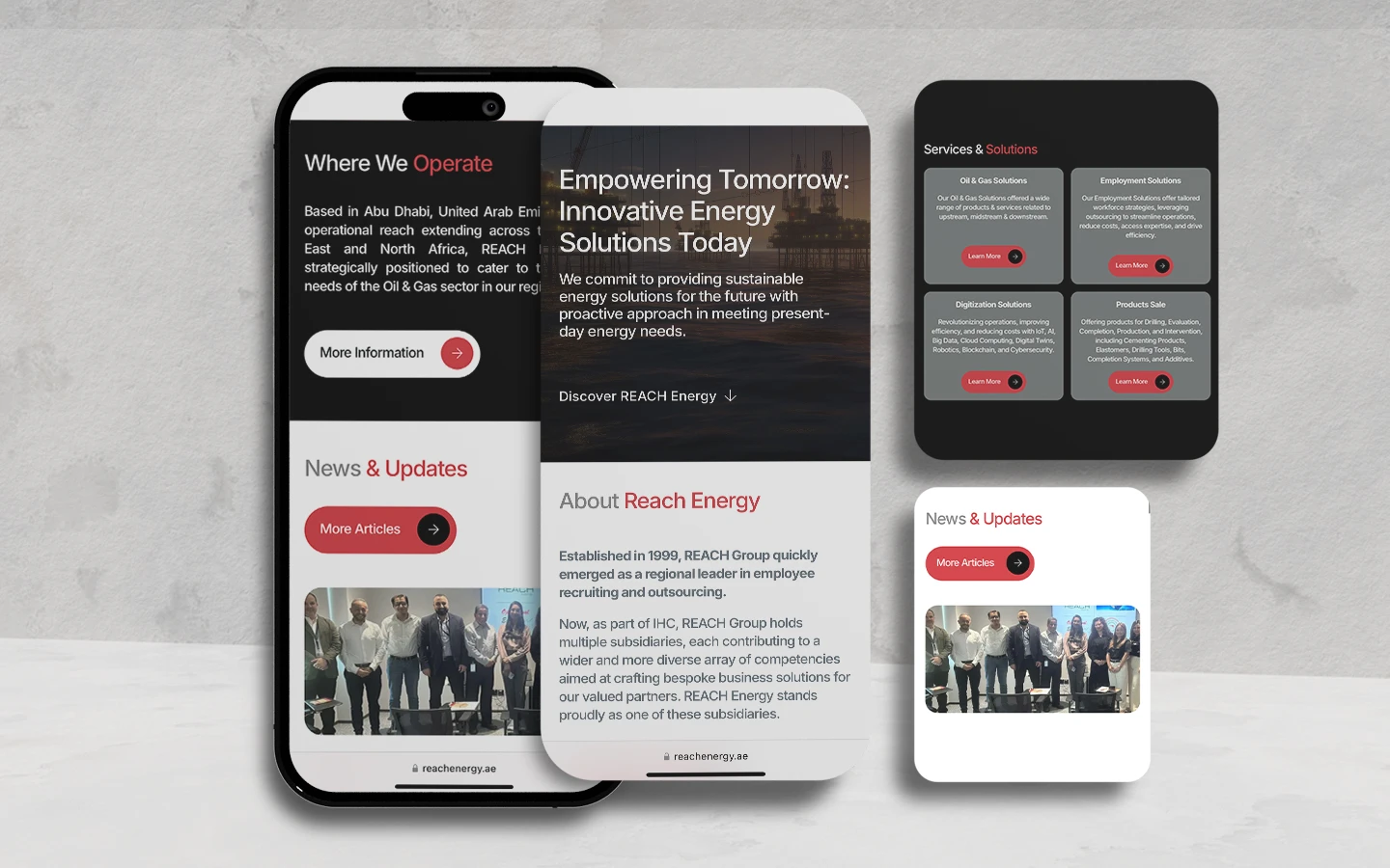 REACH Energy Website Development gallery 2