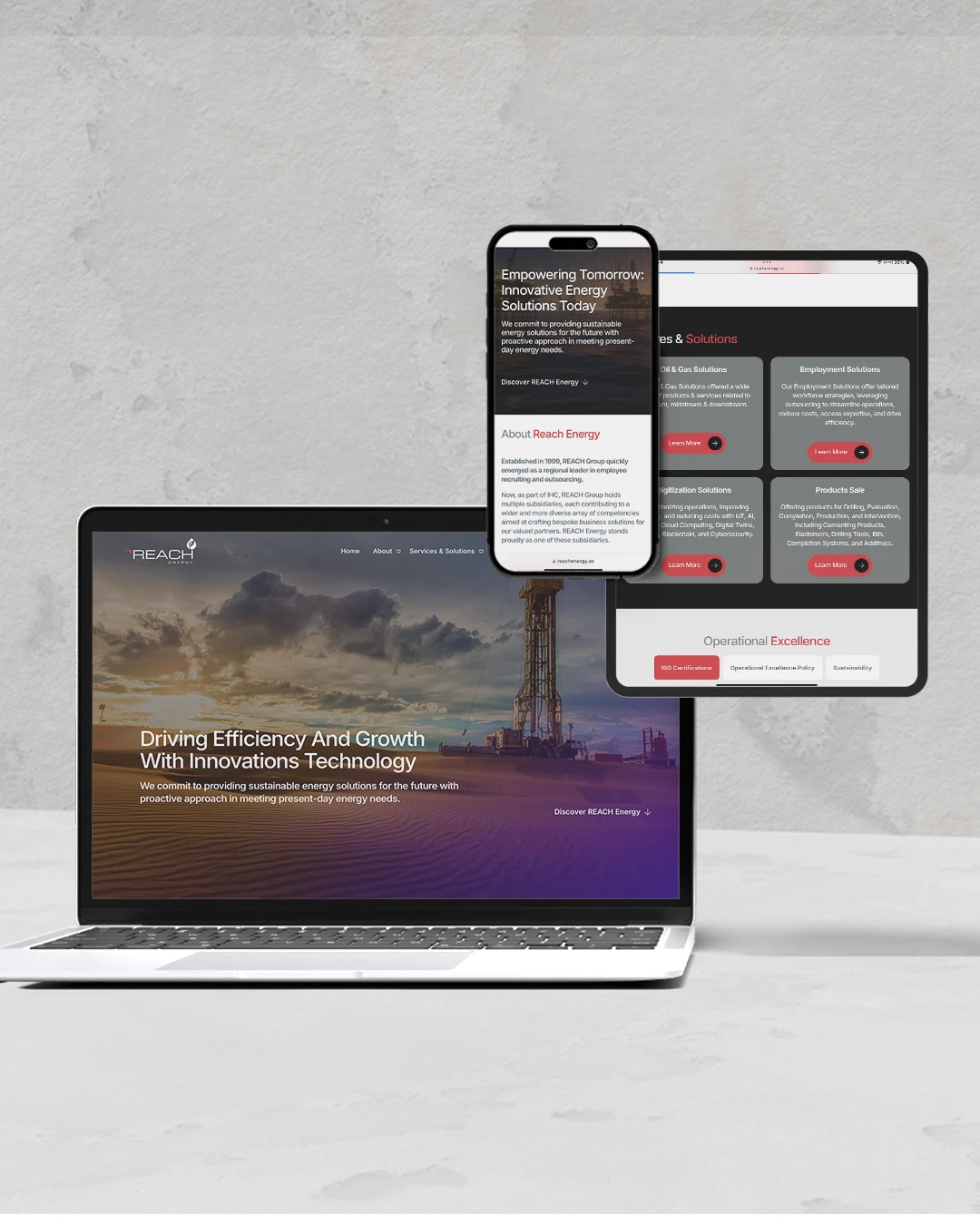 REACH Energy Website Development gallery 3