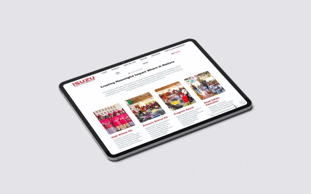 ISUZU CSR Landing Page & WordPress Development